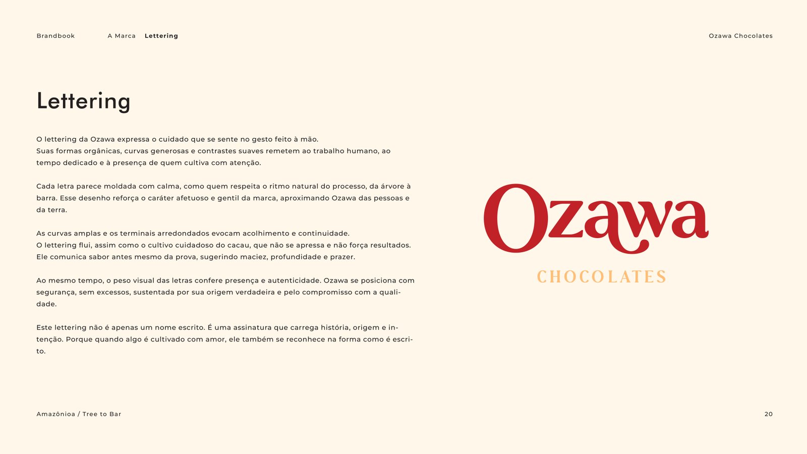 Brandbook Ozawa Chocolate -  Cacau Studio