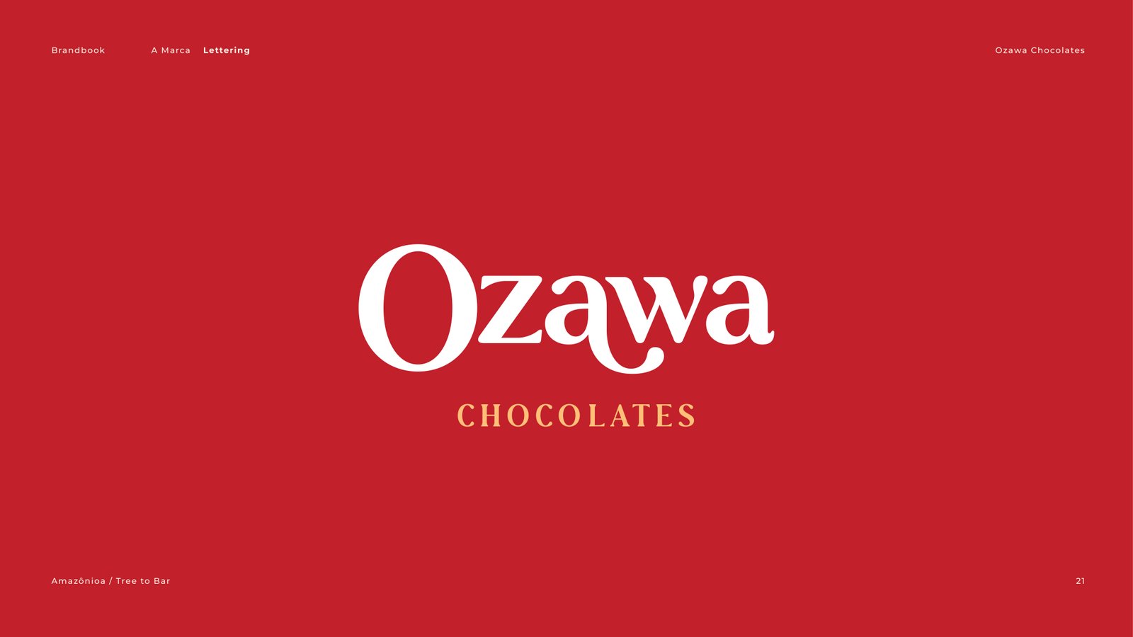 Brandbook Ozawa Chocolate -  Cacau Studio