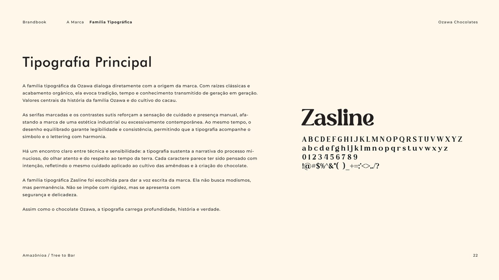 Brandbook Ozawa Chocolate -  Cacau Studio
