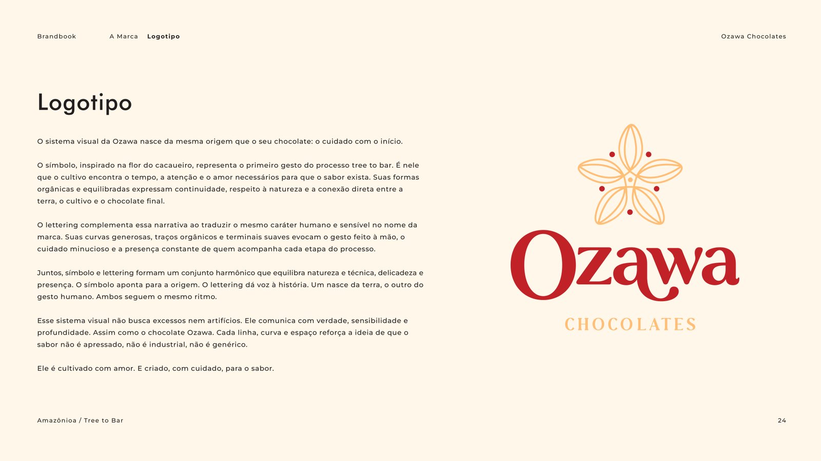 Brandbook Ozawa Chocolate -  Cacau Studio