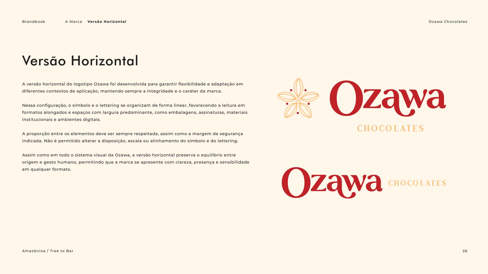 Brandbook Ozawa Chocolate -  Cacau Studio