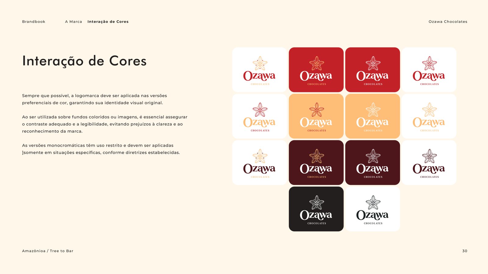 Brandbook Ozawa Chocolate -  Cacau Studio
