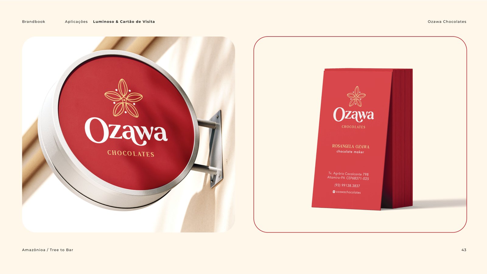 Brandbook Ozawa Chocolate -  Cacau Studio