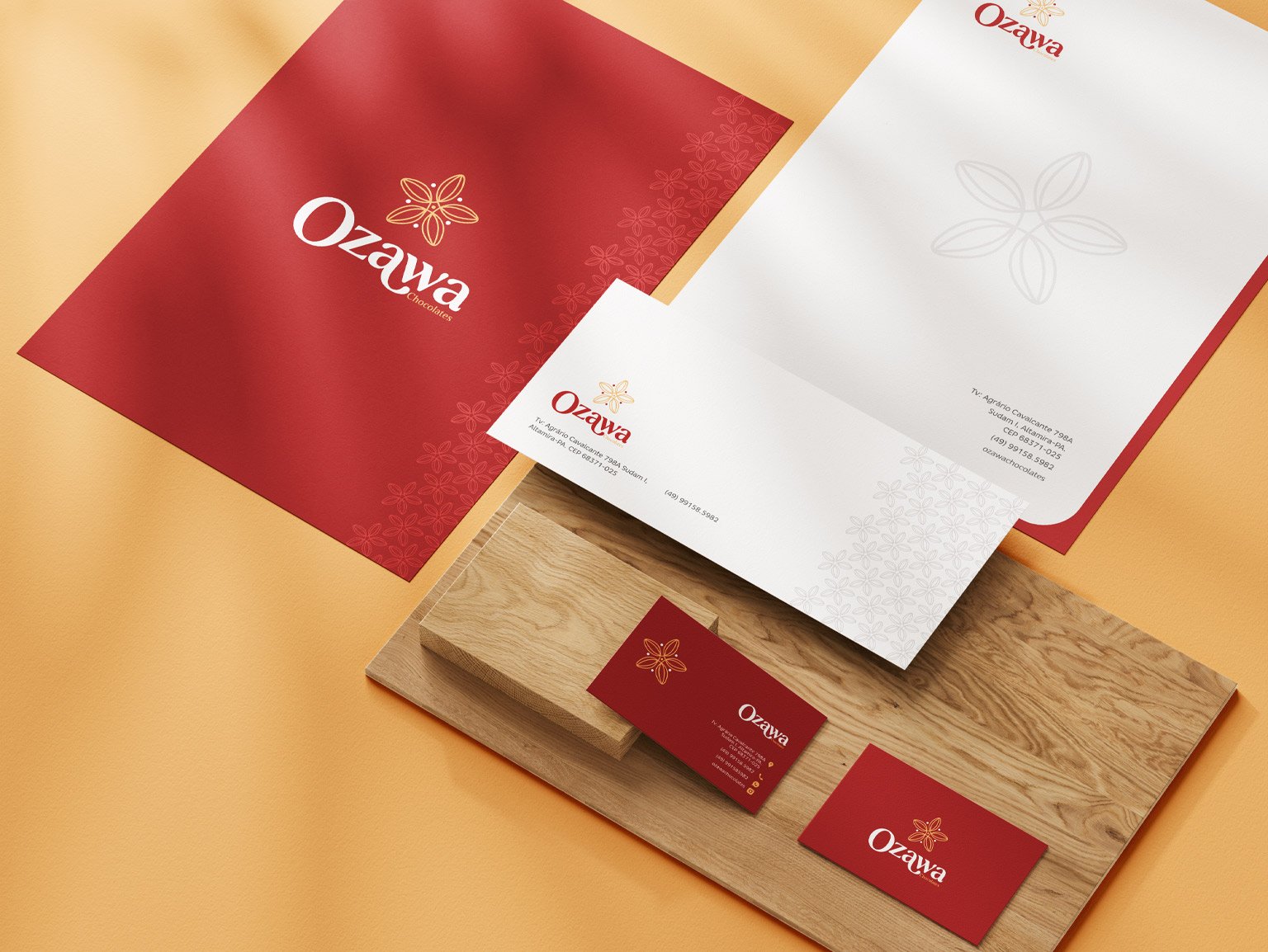 Design Gráfico Ozawa Chocolate -  Cacau Studio