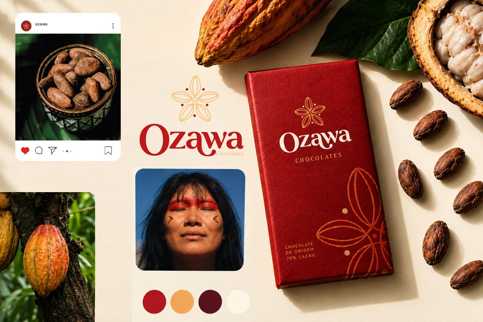 Ozawa Chocolates — identidade de marca (brandbook)